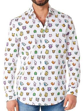 Oppo Suits Button Down Shirt ft. Pokémon Character Print